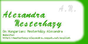 alexandra mesterhazy business card